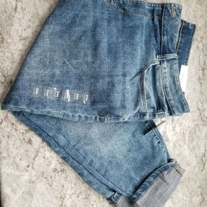 Maurices Plus Size DenimFlex Medium Plaid Cuffed Jegging 24W X-Short